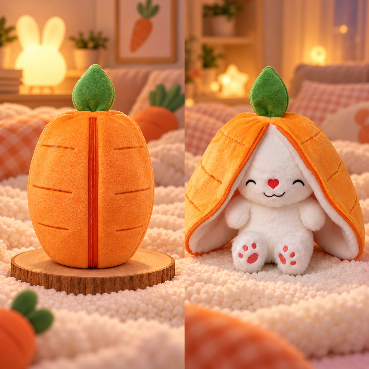 LumiLoo™ Breathing Plush Toy with Soothing Music & Gentle Night Light