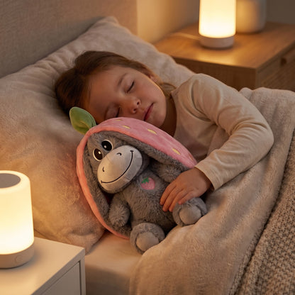 LumiLoo™ Breathing Plush Toy with Soothing Music & Gentle Night Light