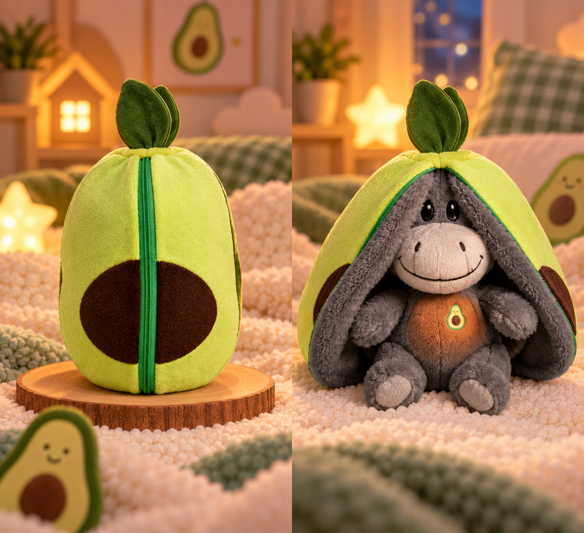 LumiLoo™ Breathing Plush Toy with Soothing Music & Gentle Night Light